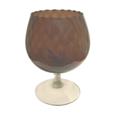 Coupe en verre soufflé pourpre