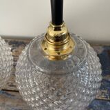 Pair of new electrified ball sconces