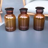 Set of nine bottles of apothecary