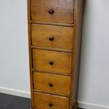 Antique dutch ochre drawer cabinet, early 20th century