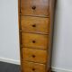 Antique dutch ochre drawer cabinet, early 20th century