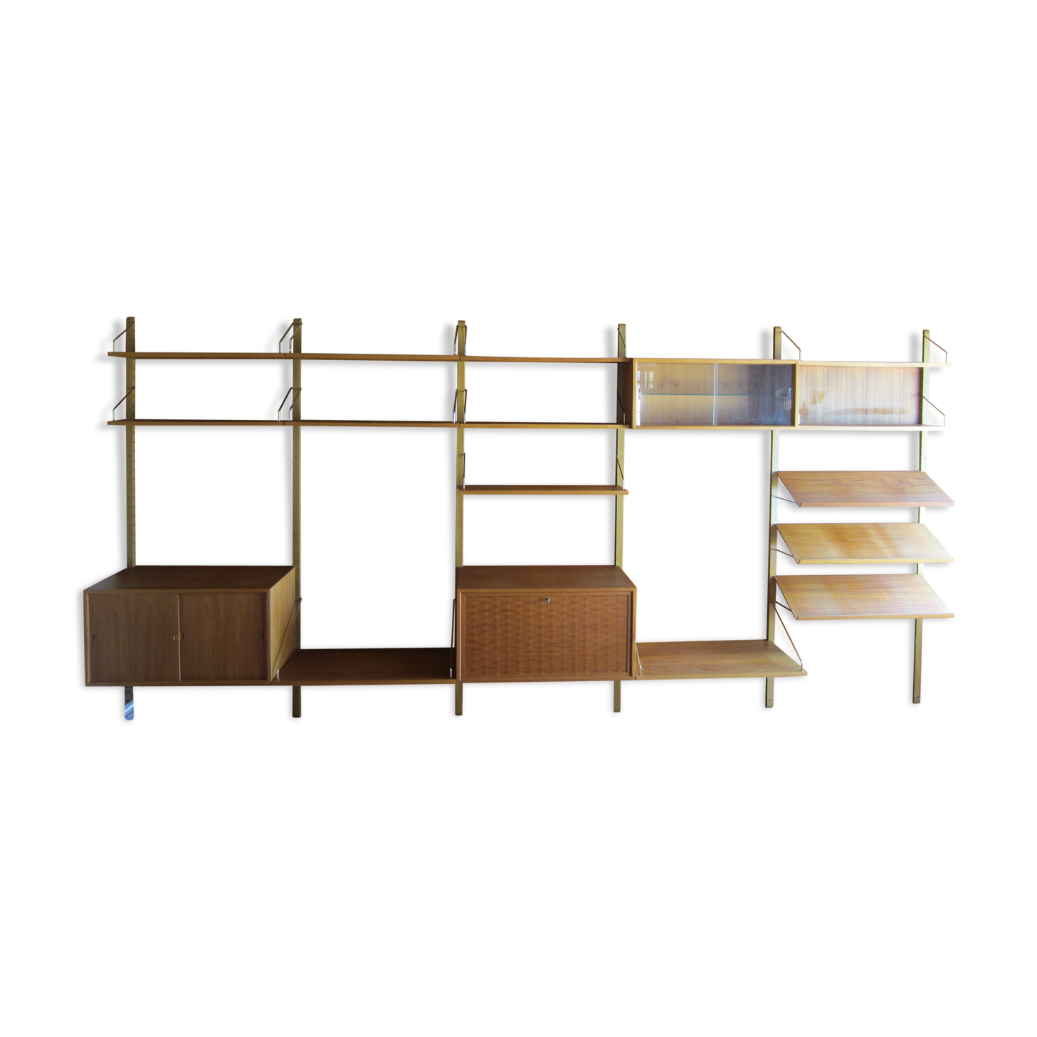 Royal system scandinavian wall shelf system by Poul Cadovius
