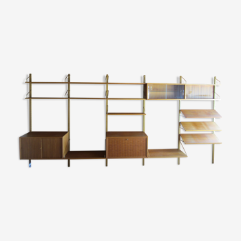 Royal system scandinavian wall shelf system by Poul Cadovius