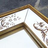 Venetian mirror with parecloses 54x45cm