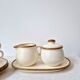 Set of 2 vintage coffee cups, pot and sugar bowl '1970s - Torgau