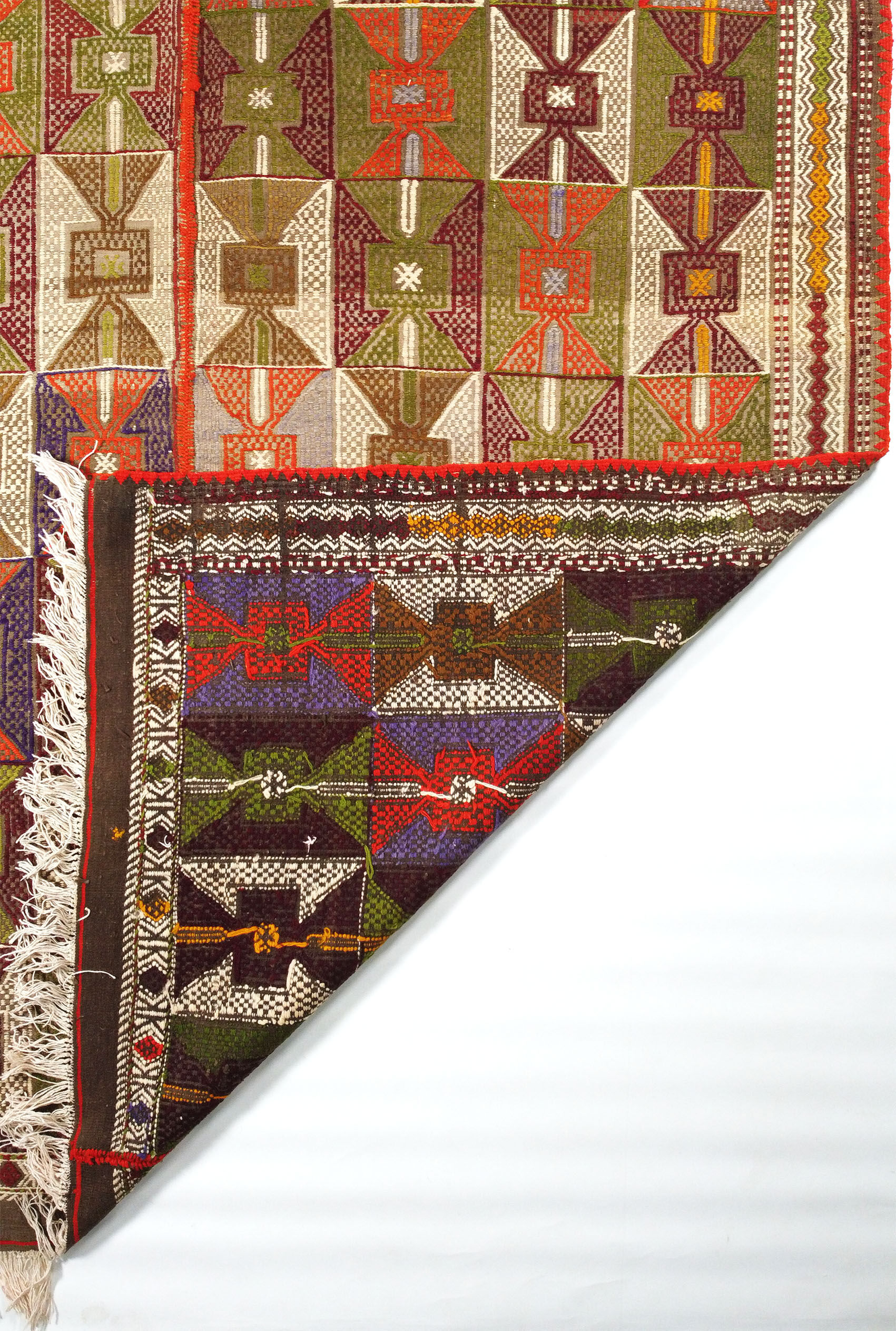 Anatolian handmade kilim rug 241 cm x 170 cm
