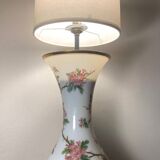 Baccarat Lampe Opaline peint main