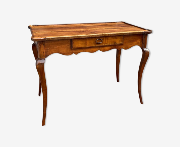 Natural wood middle table louis XV xix century style