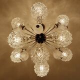 Large vintage pendant light, 70s