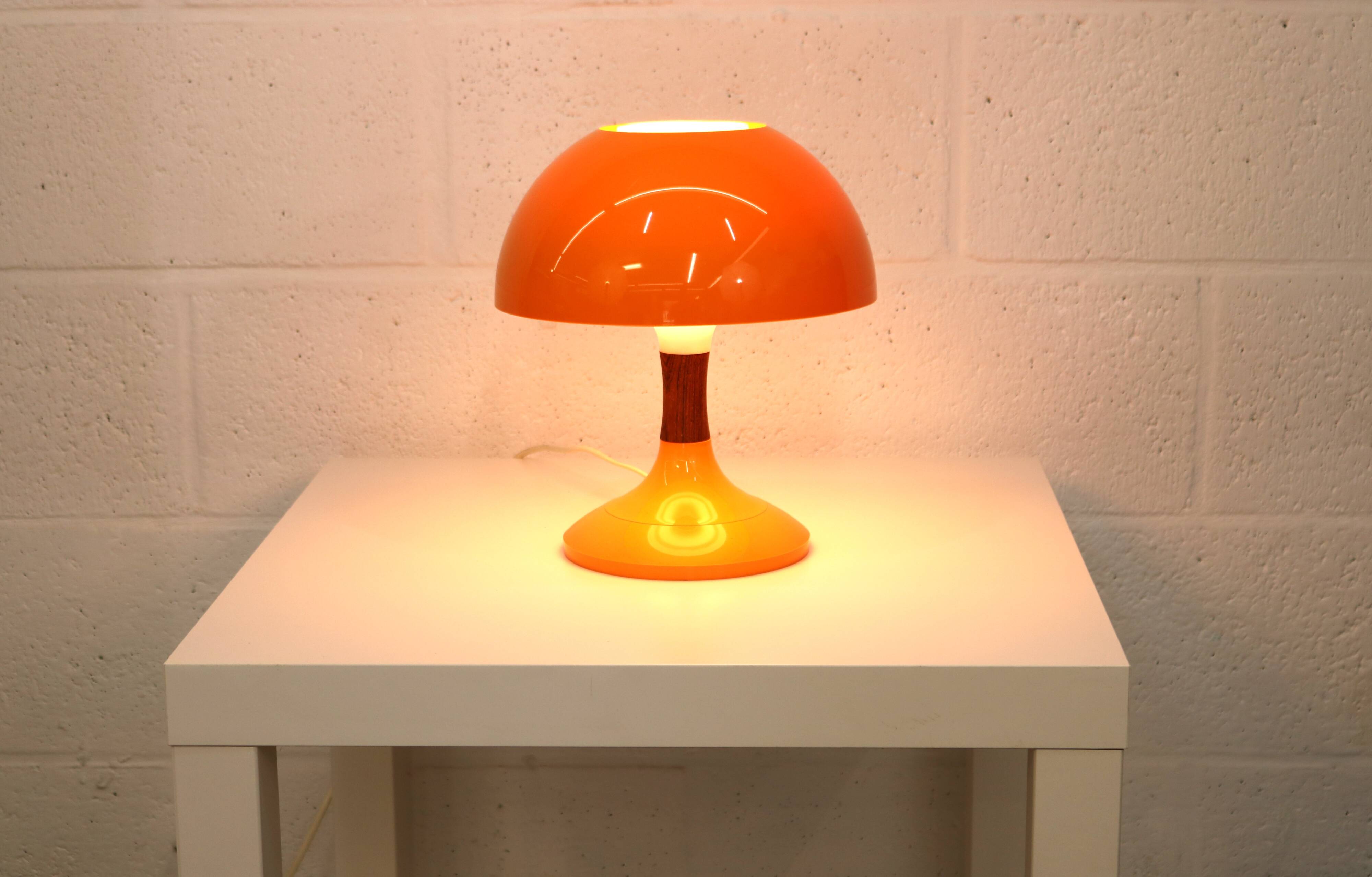 Space age table lamp by Bent Karlby for Ask Belysning, Denmark 70s