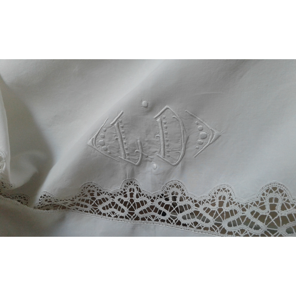 Drap Ancien Lin Broderie Et Dentelle Selency Drap Ancien Lin Broderie Et Dentelle Selency