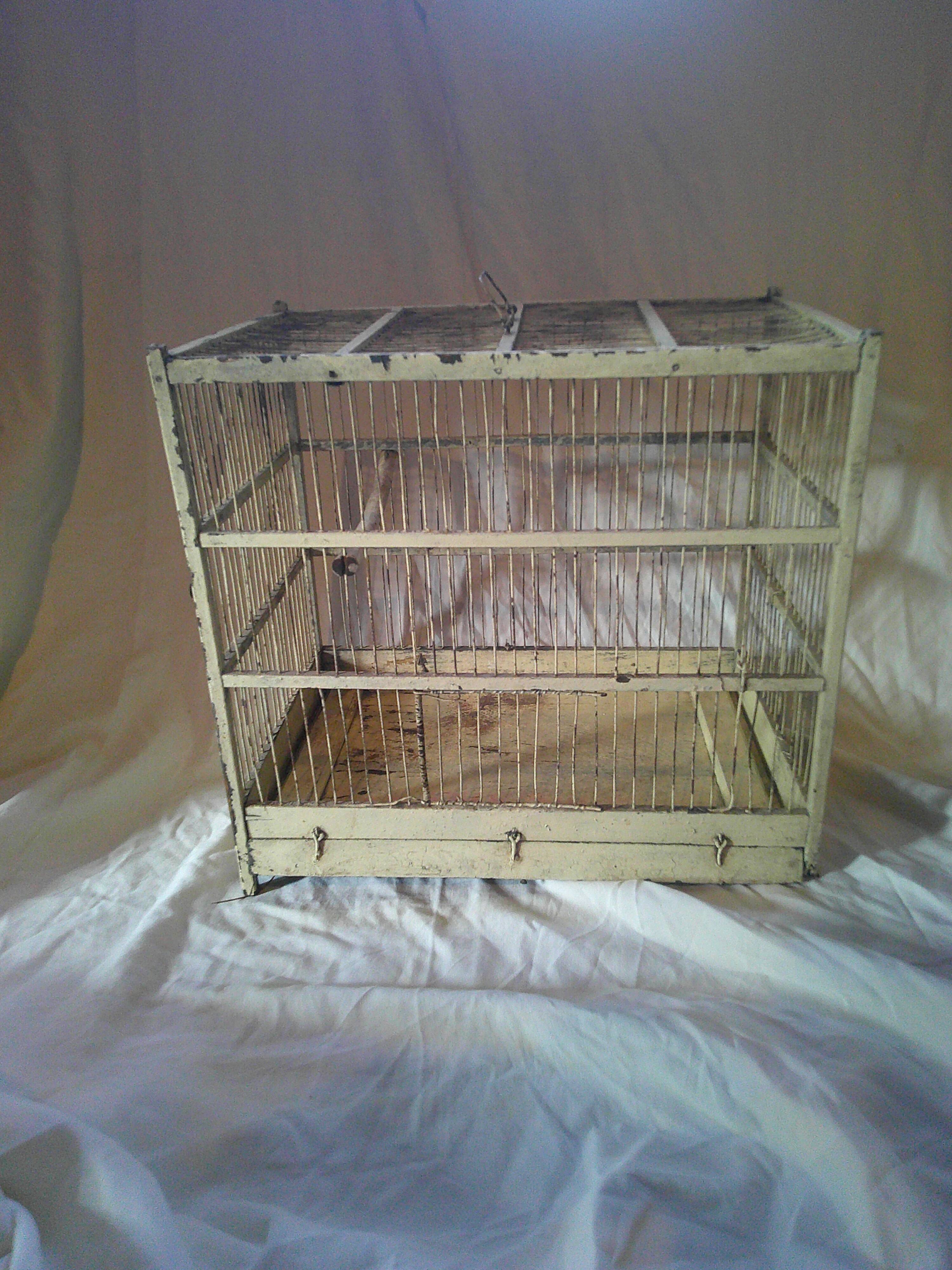 Old wooden cage from the 1960s