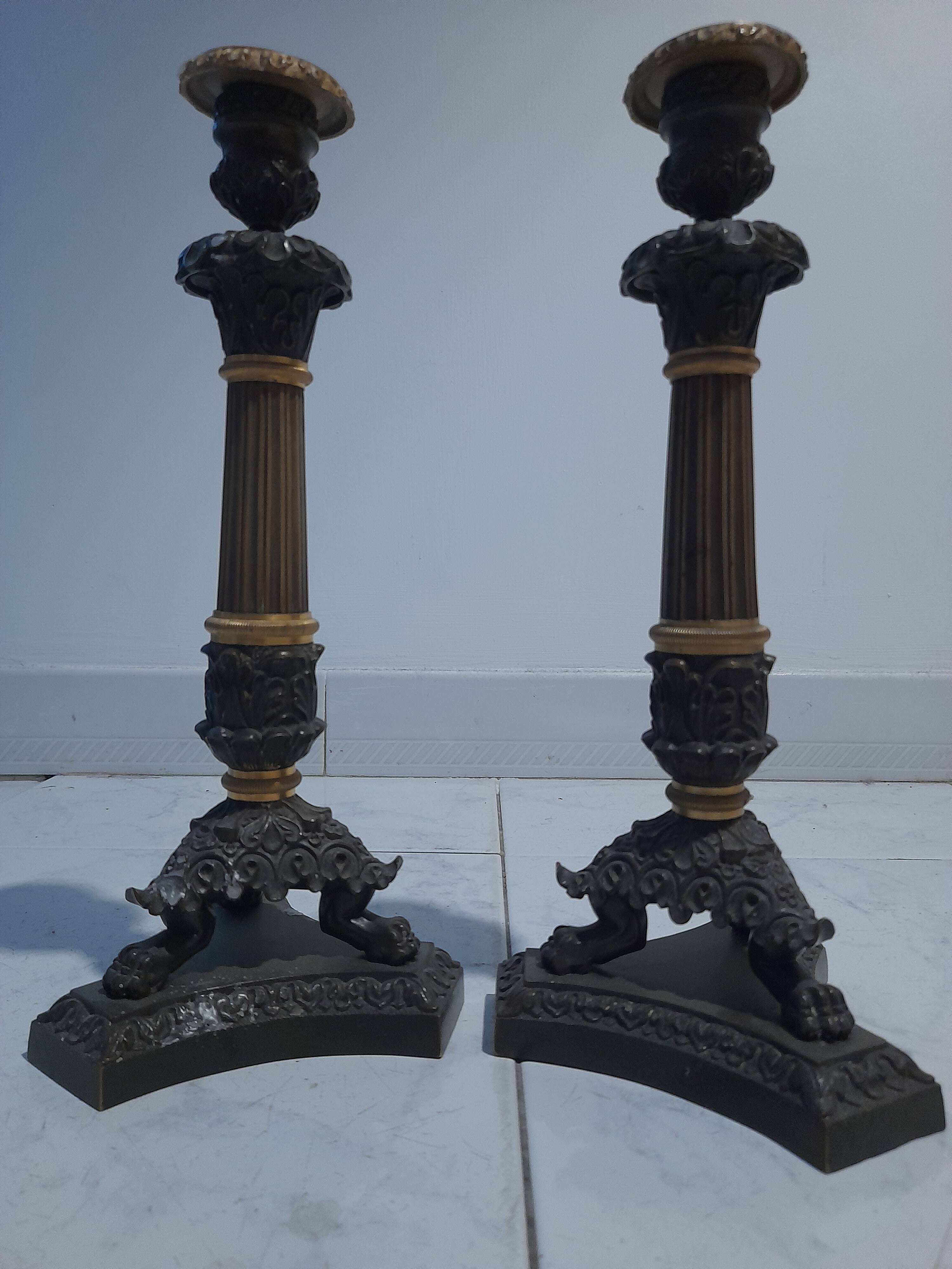 Restoration period chandelier, circa 1830, in various bronzes