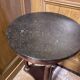 Empire accccajou pedestal table, marble top