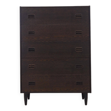 Oak chest of drawers, Danish design, 1970s, production: Denmark