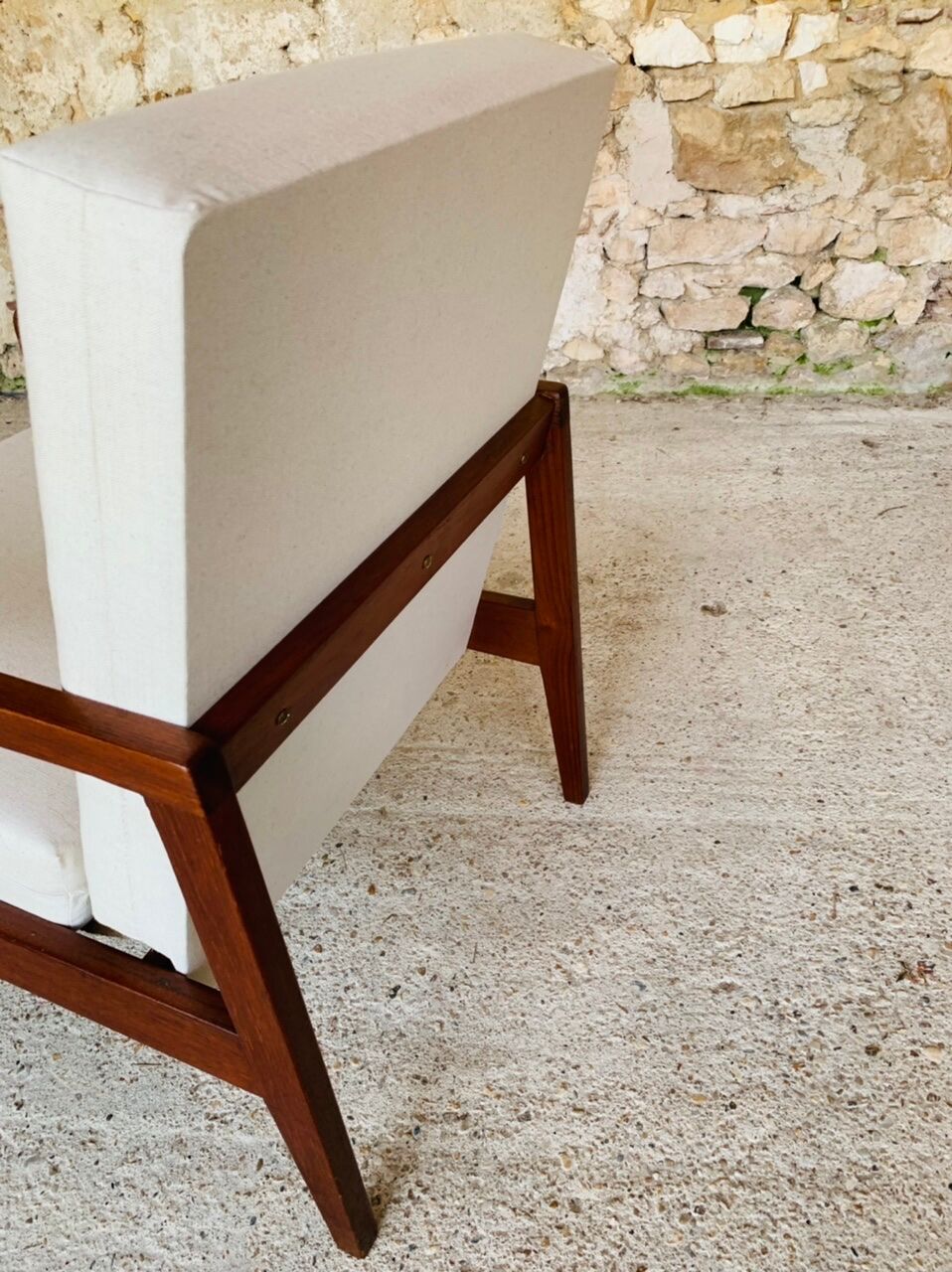 Vintage Scandinavian Teak Armchair, Circa 60's