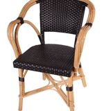 Black Précatelan armchair