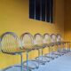 6 designer wired chairs vintage 1970