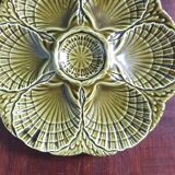 Three Sarreguemine oyster plates