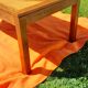 Oak dining table with 2 drawers in belt L 180 cm