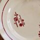 Antique dessert plate, ironstone, Saint Amand model 211 – Flo decoration.