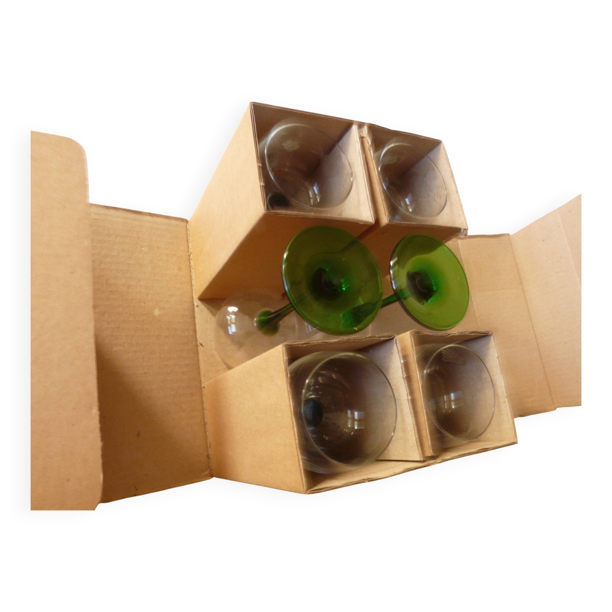 Set of 6 Alsace white wine glasses, new in their original box