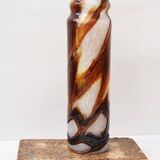 Spiegelau Crystal Glass Vase air Bubble Mesh Amber Glass    - NO hallmark   - 32cm tall