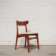 Set of teak and oak chairs by Schiønning & Elgaard 1960