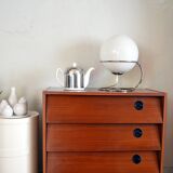 Lamp  chrome and white opaline 70s