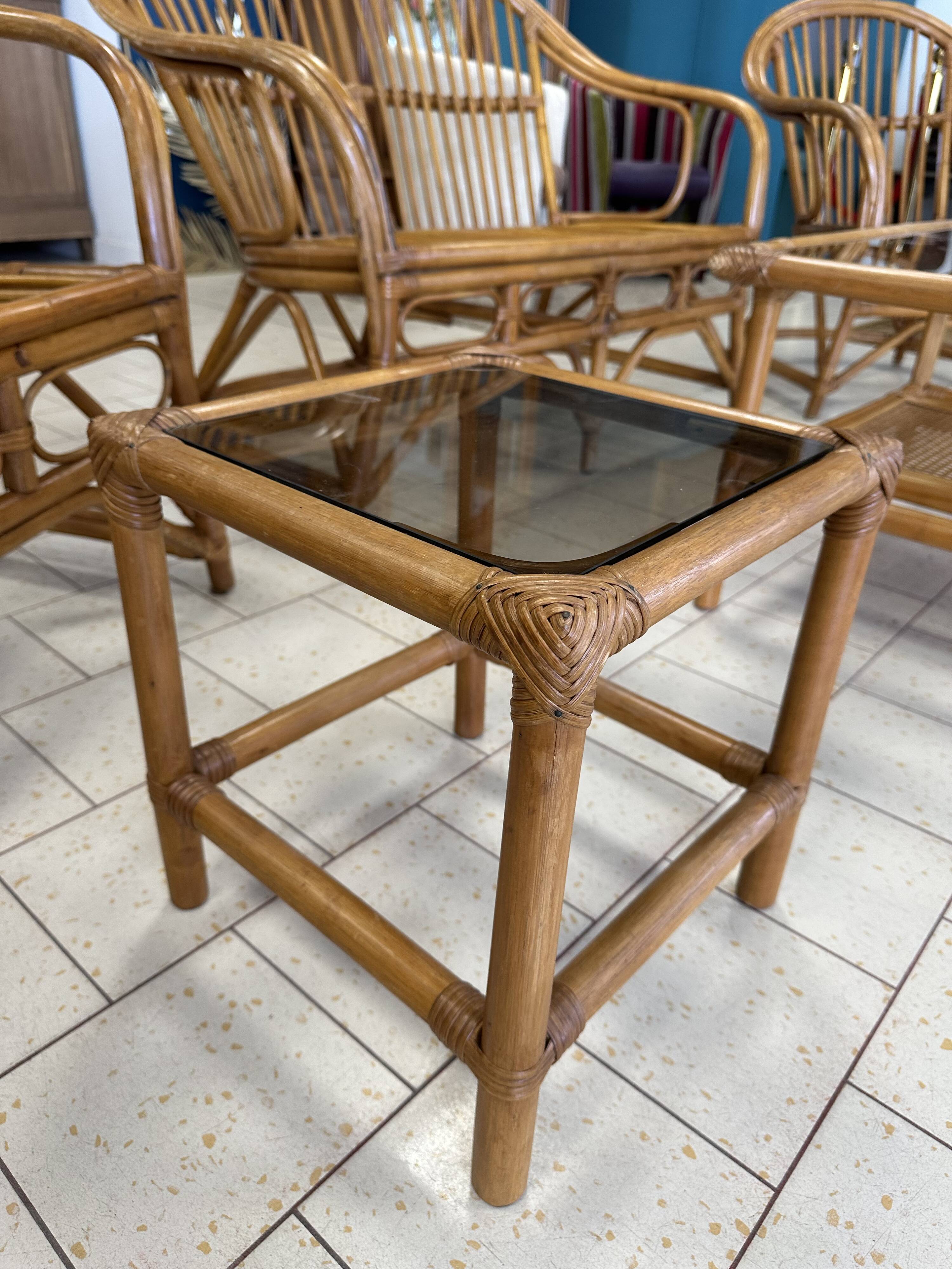 Rattan garden furniture