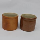 Set of 2 French stoneware cups
