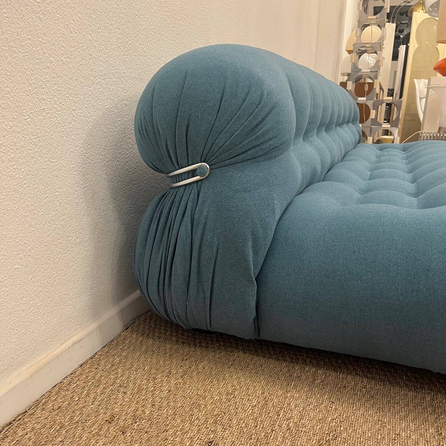 4-seater sofa Soriana Scarpa Cassina Italy circa 1970s
