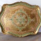 Florentine service tray made of hand-painted wood