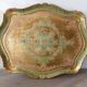 Florentine service tray made of hand-painted wood