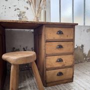 Bureau pin meuble atelier 1950
