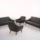 Mid-Century Teak and Leather 4-Seater Sofa by Svane Ekornes, 1960s