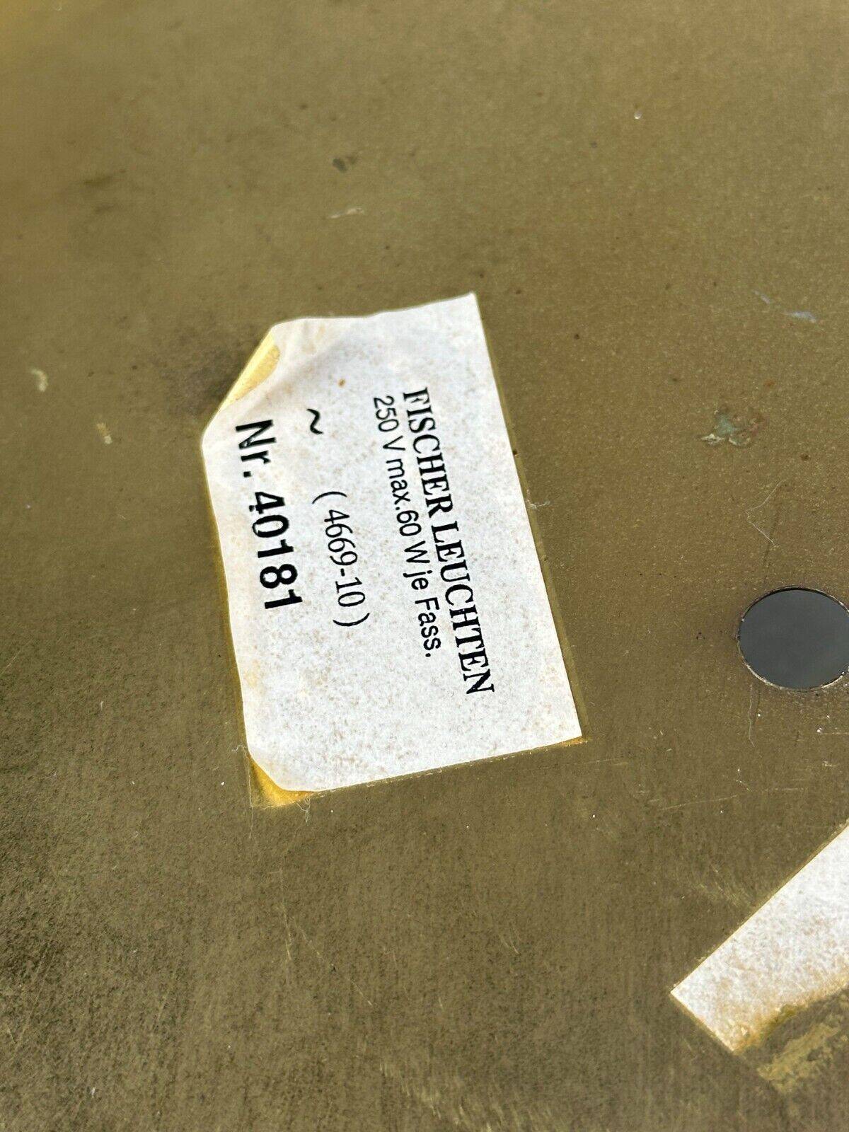 60s 70s Plafoniere ceiling lamp by Fischer Leuchten Germany Space Age