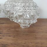 Vintage Chiseled Glass Globes Set