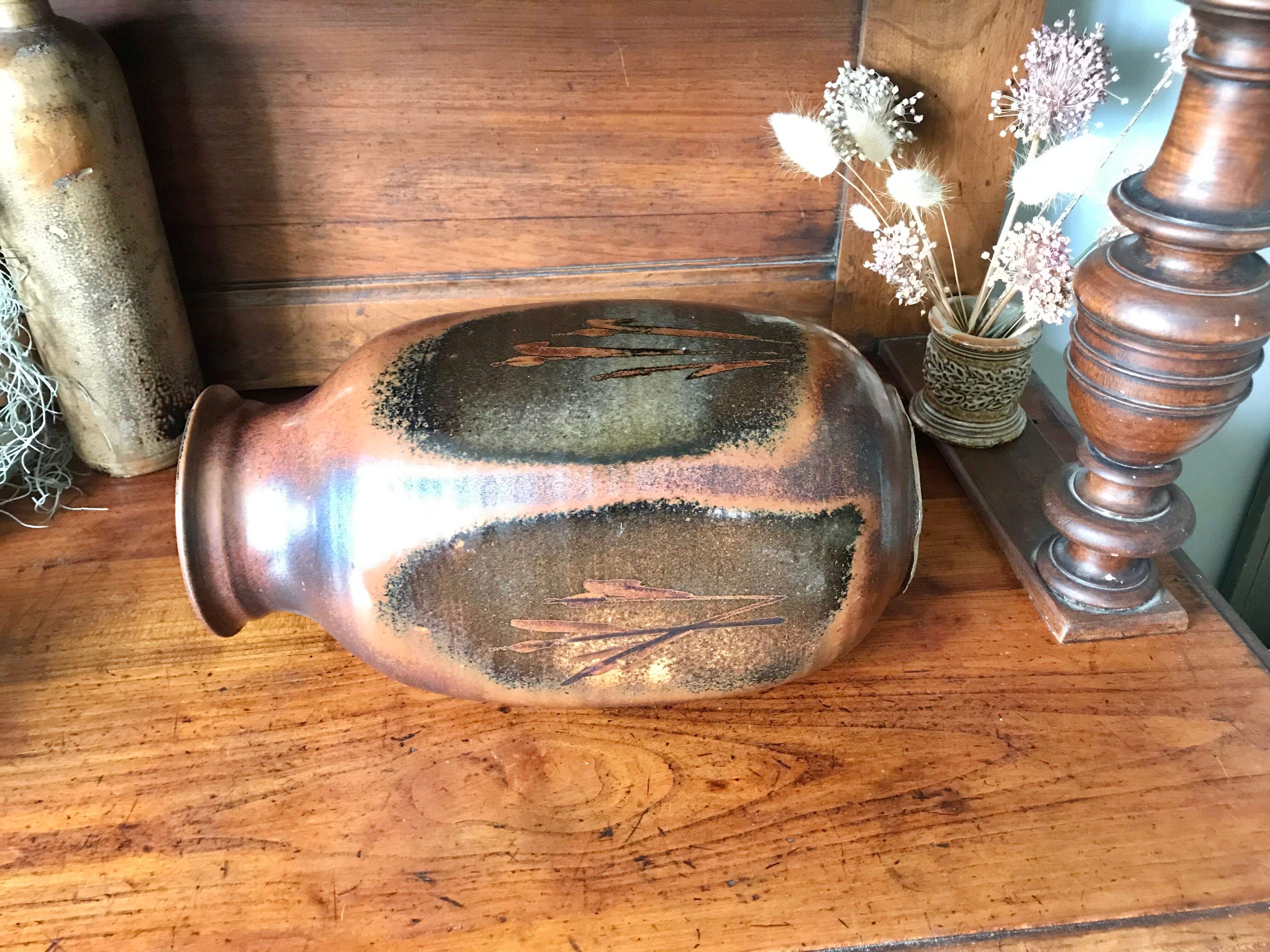 Taber Vallauris sandstone vase 32 cm
