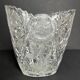Vase vintage en verre moulé