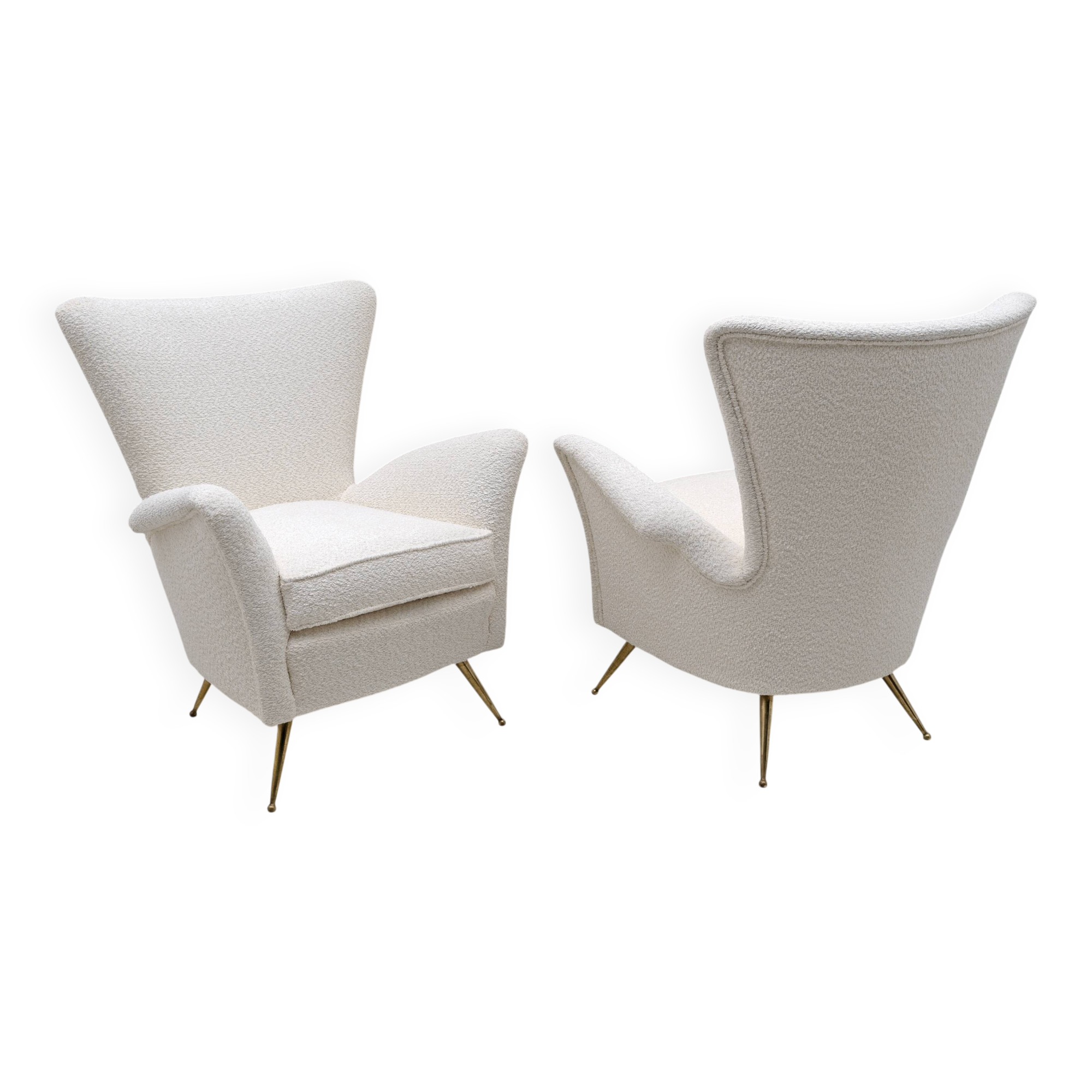 Art Dèco Italian Lounge Armchair from 50s,