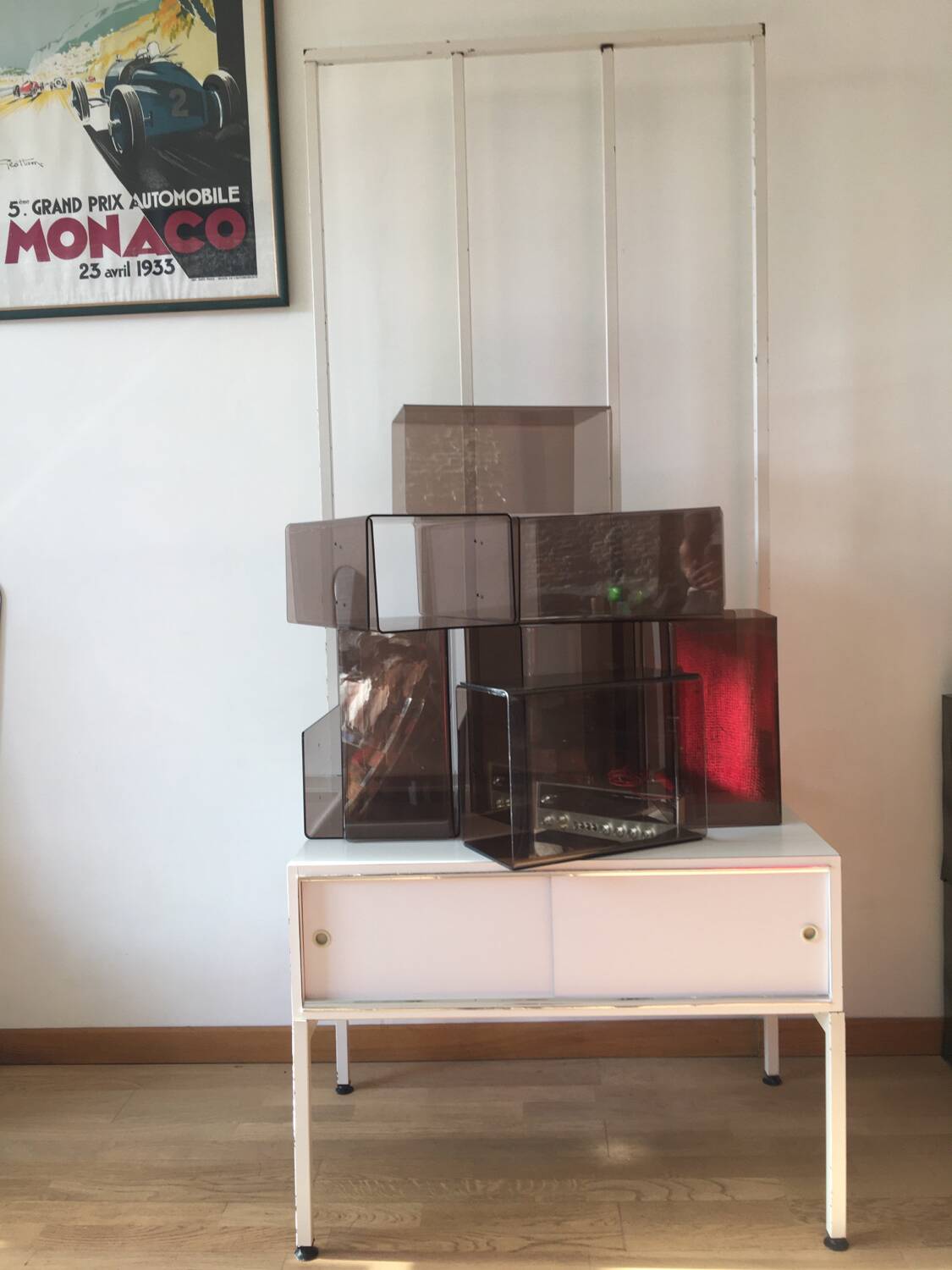 Plexiglass shelf & funky 70s