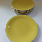 6 Keller & Guérin Lunéville dessert plates "Météor"