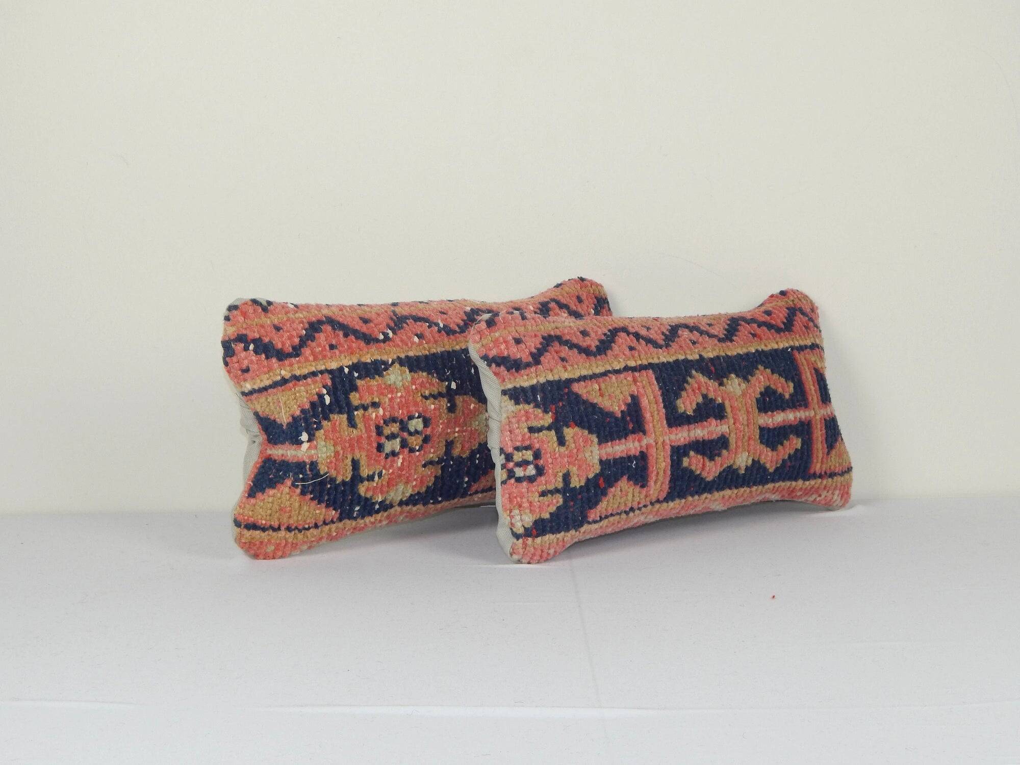 Set of 2 vintage Turkish cushion covers 20x41 cm