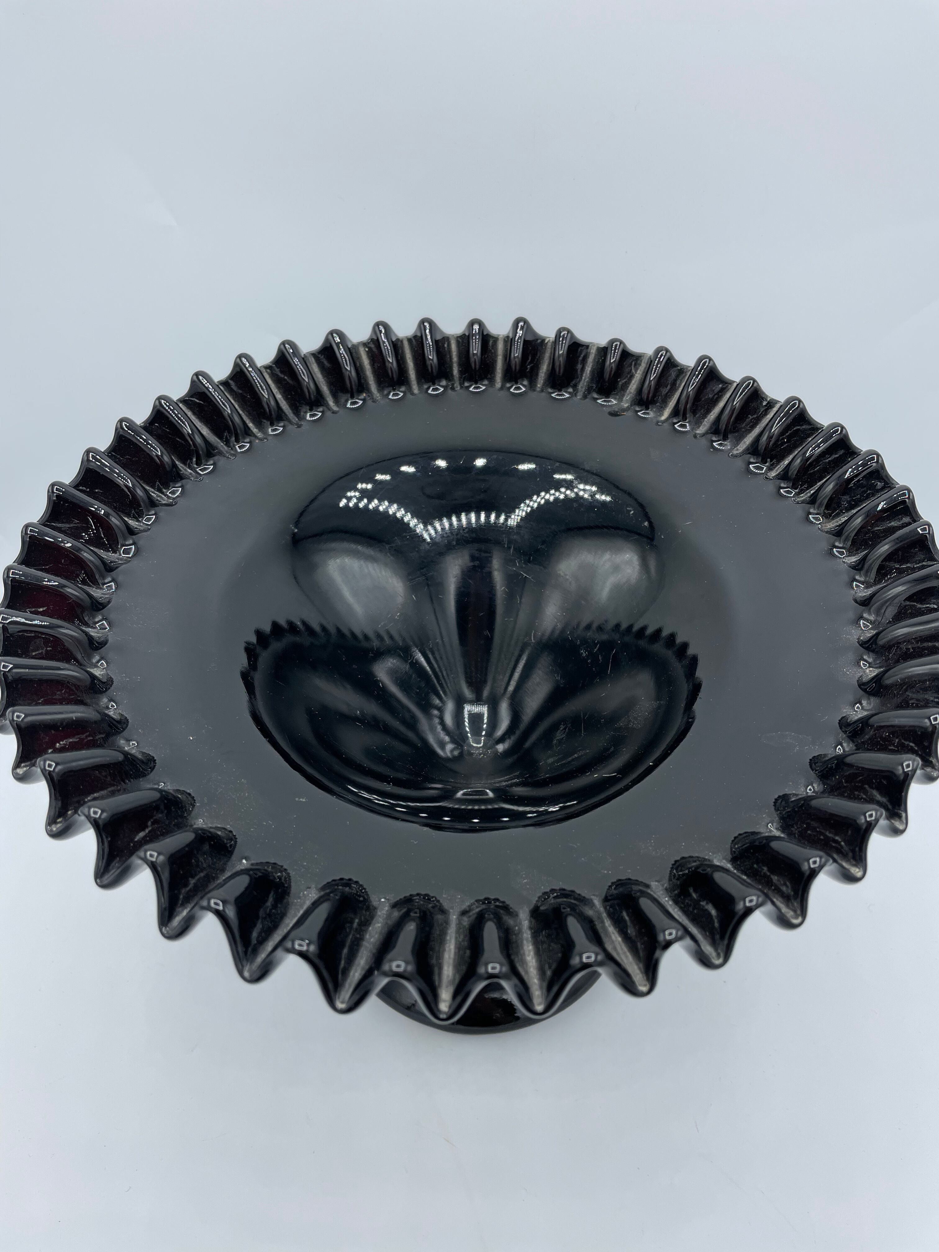 Vintage opaline stand cut