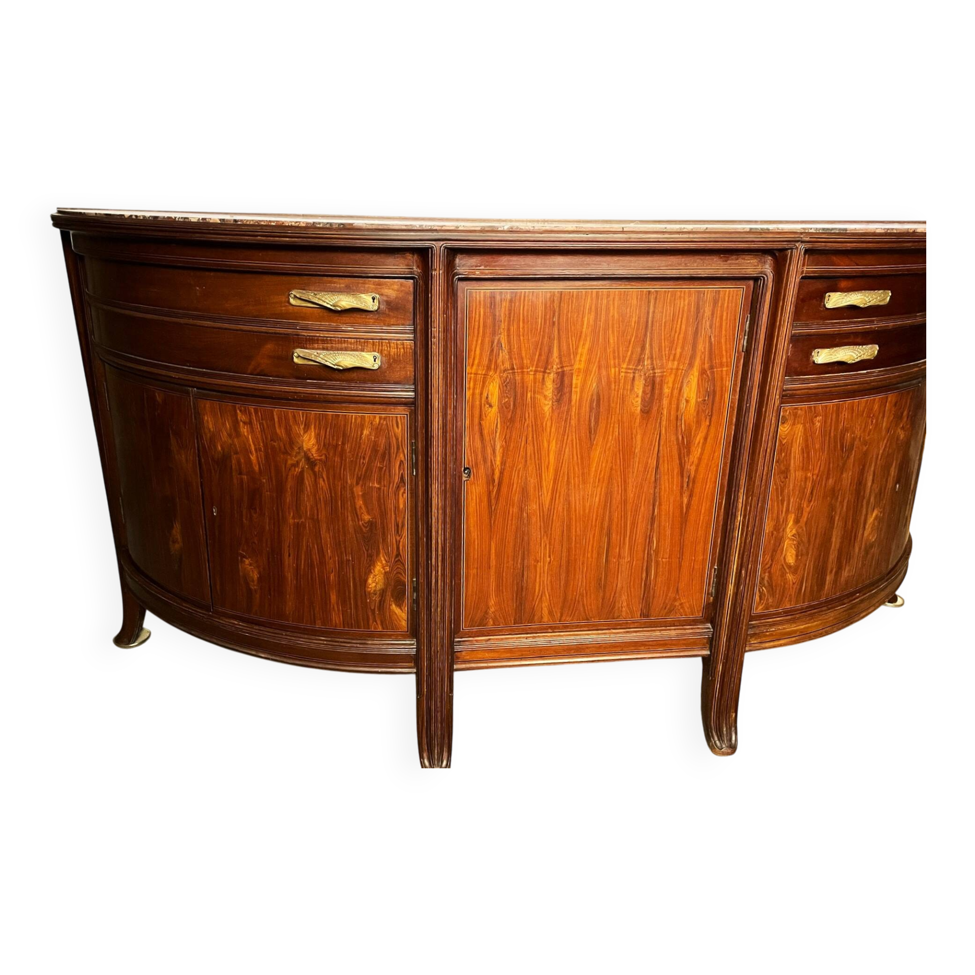 Maurice dufrene large curved sideboard exhibited at the 1911 art nouveau salon