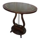 Table d'appoint violon bois plateau gauffré