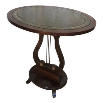 Fifth wheel side table violin wood vintage waffle tray