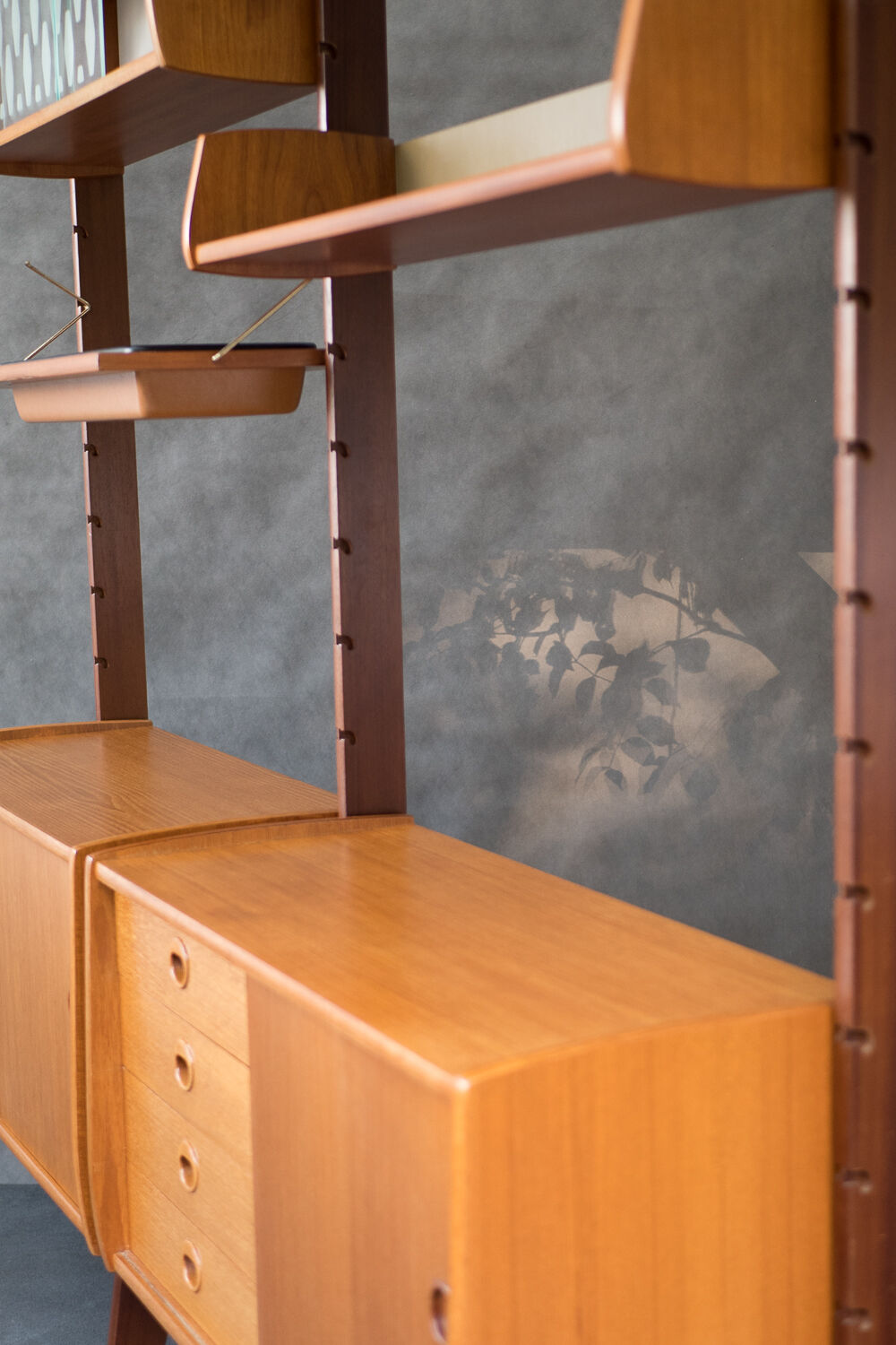 Norwegian teak storage furniture, Ergo model, 2 modules by Blindheim