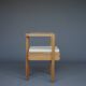 Side chair by Dutch architects in pine, 1960s.